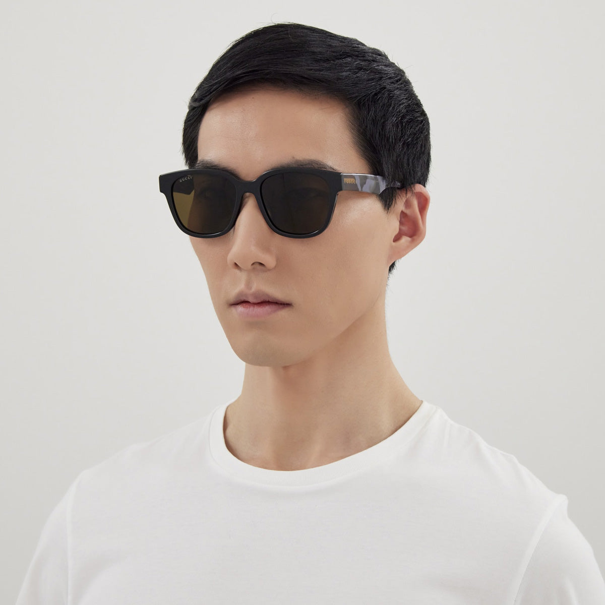 GUCCI グッチ サングラス GG1430SK 57□18 ブラック Gucci GG1430SK Square Sunglasses | EyeOns.com
