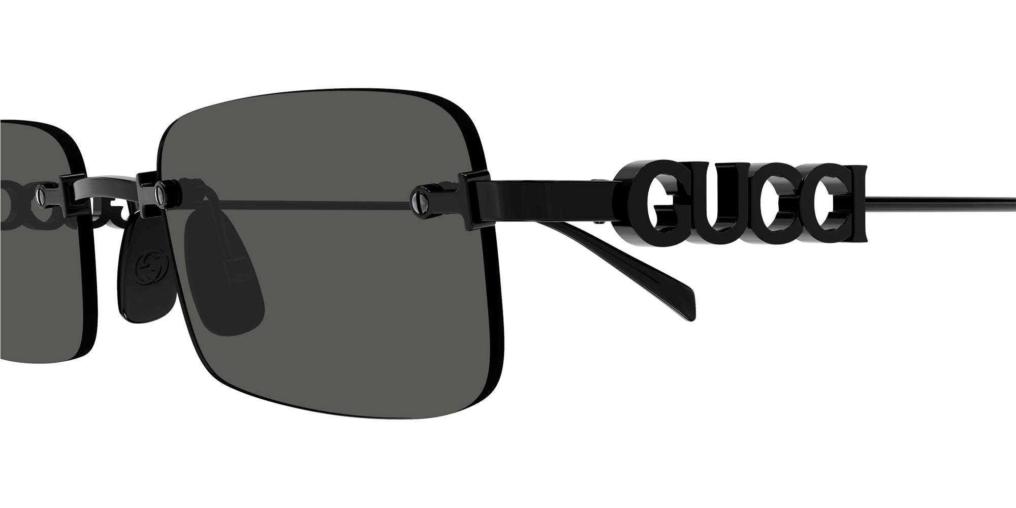 Gucci GG1808S Rectangle Sunglasses | EyeOns.com
