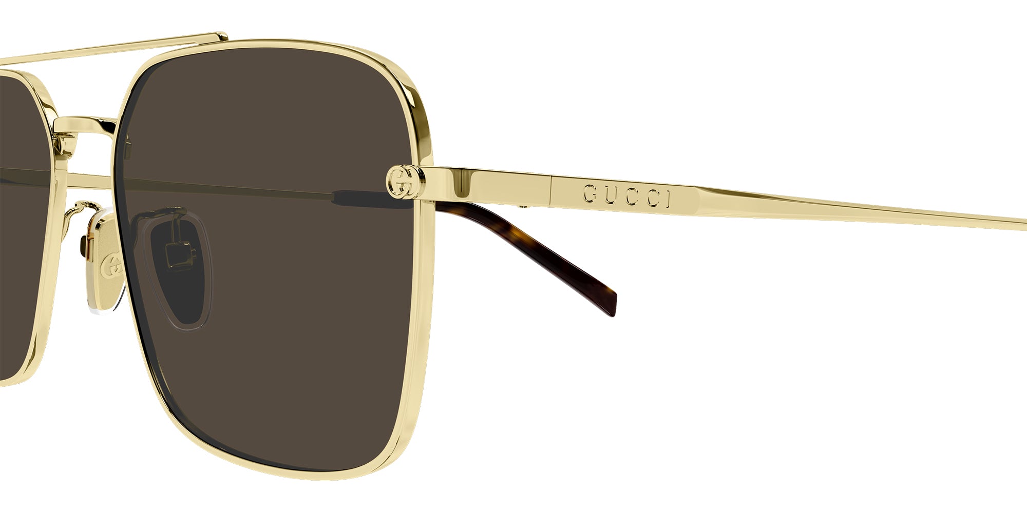Gucci GG1957SA Aviator Sunglasses | EyeOns.com