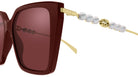 Gucci GG1967S 004 54 - Burgundy/Gold / Red Mirrored #id:gg1967s004_s:100110
