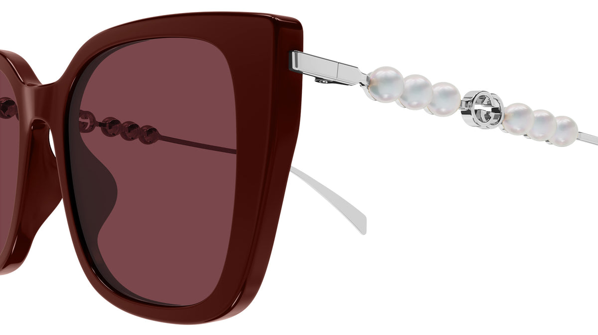 Gucci GG1971SA 004 55 - Burgundy/Silver / Red #id:gg1971sa004_s:100110