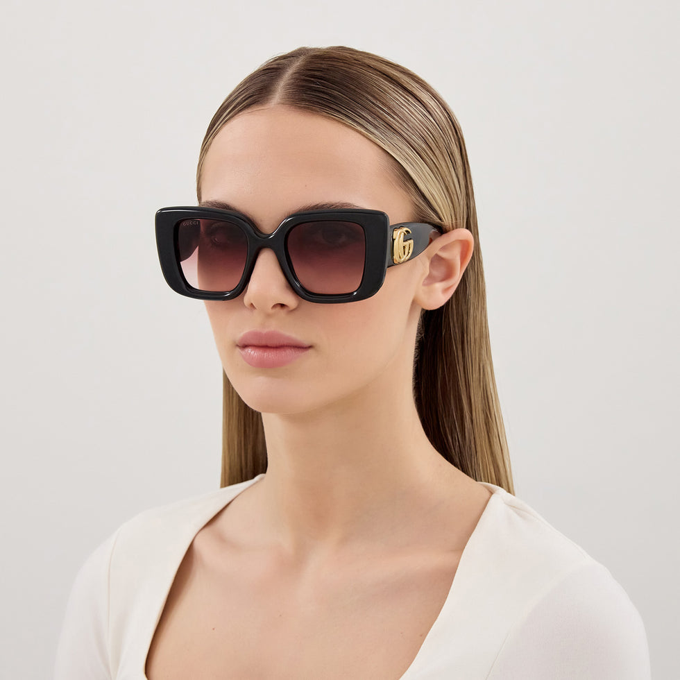 Gucci GG1975S 001 50 - Black / Red Gradient #id:gg1975s001_s:100115