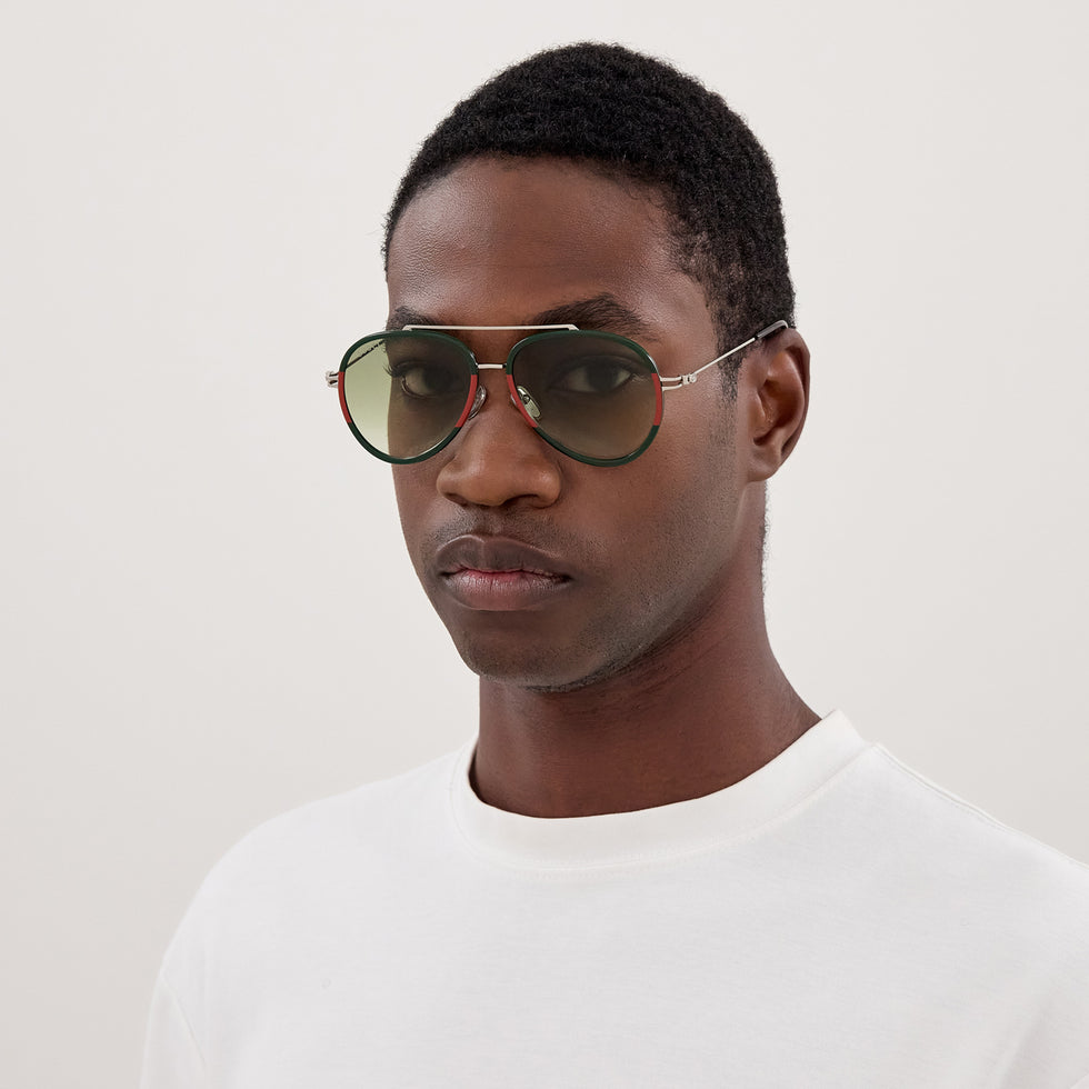 Gucci GG1981S 007 56 - Green/Silver / Green Gradient #id:gg1981s007_s:108115