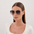 Gucci GG2053S 001 58 - Gold/Black / Gray Gradient #id:gg2053s001_s:100115