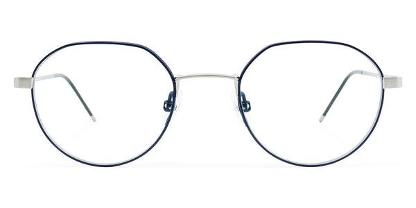 Silver Brushed/Night Blue / 46-19