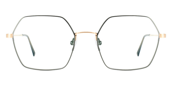 Gold Brushed/Green / 54-18