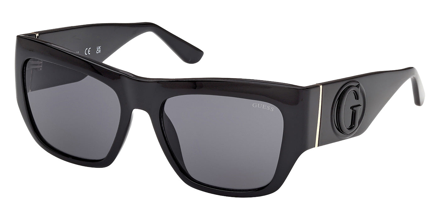 Guess GU00252 01A 54 - Shiny Black / Smoke #id:gu0025201a_s:100105