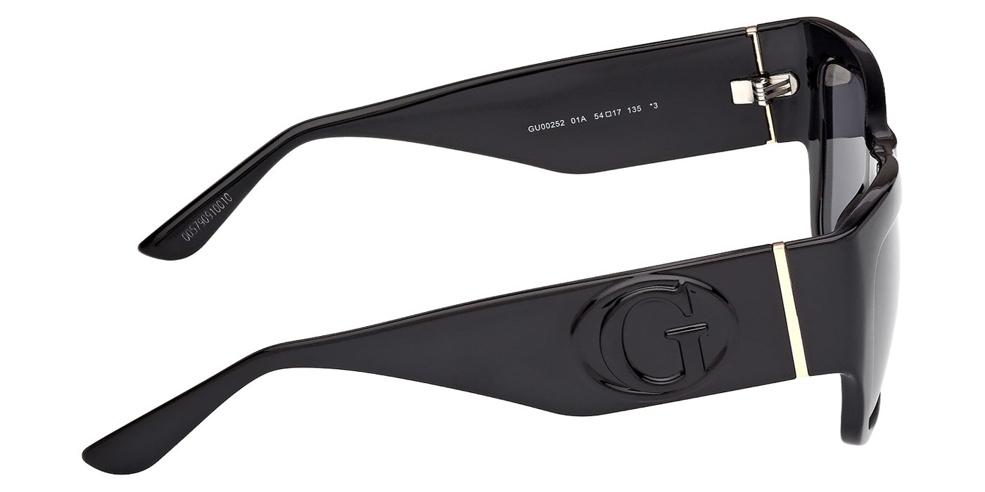Guess GU00252 01A 54 - Shiny Black / Smoke #id:gu0025201a_s:100130
