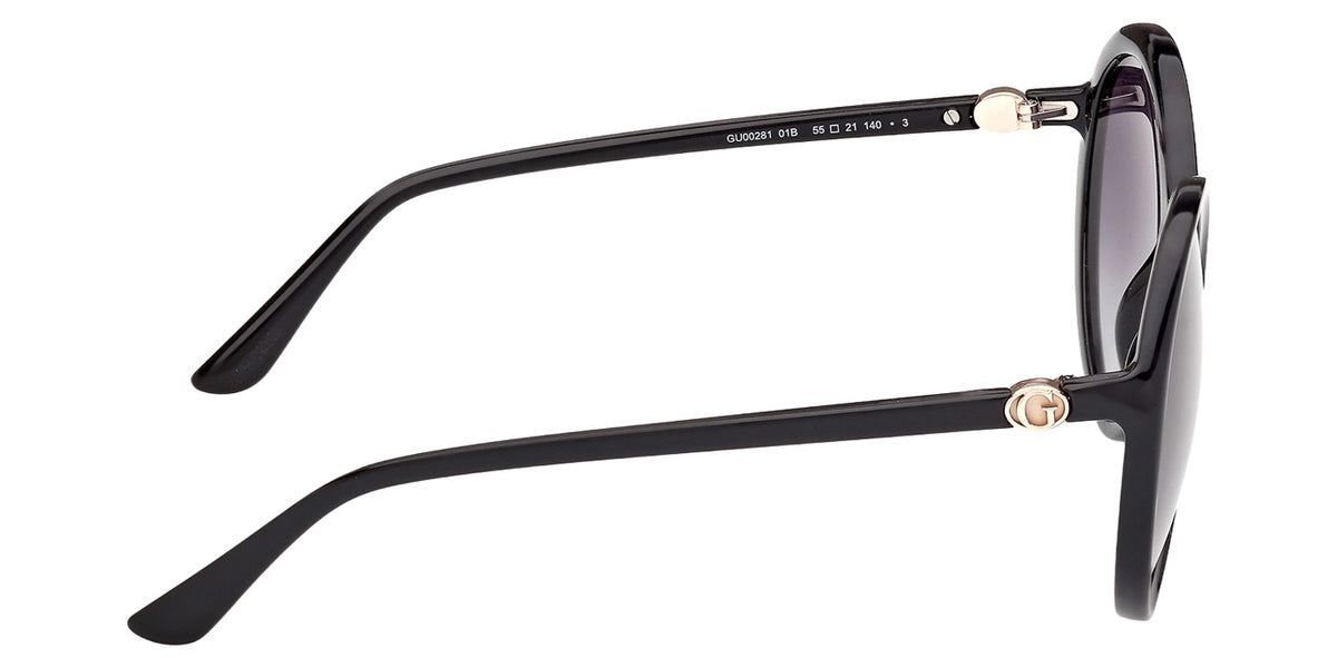 Guess GU00281 01B 55 - Shiny Black / Gradient Smoke #id:gu0028101b_s:100130