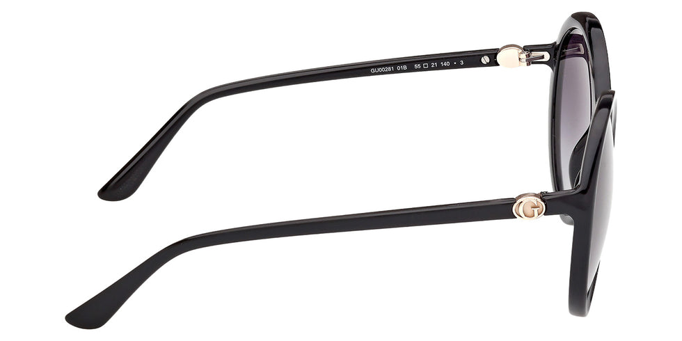 Guess GU00281 01B 55 - Shiny Black / Gradient Smoke #id:gu0028101b_s:100130
