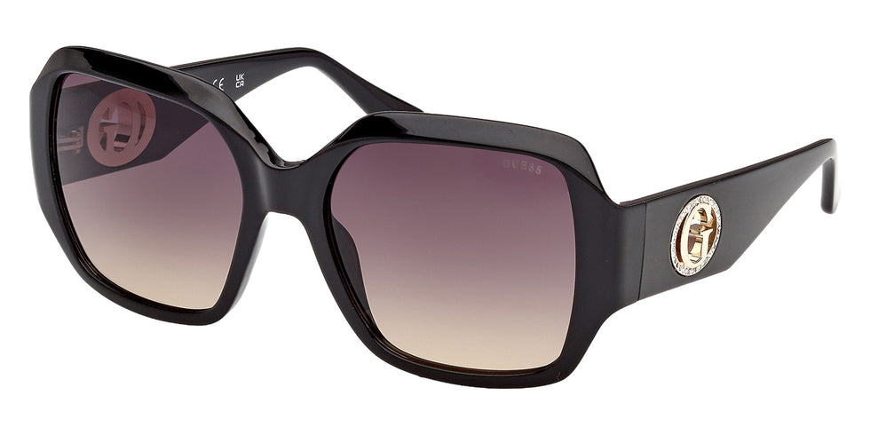 Guess GU00283 01B 57 - Shiny Black / Gradient Smoke #id:gu0028301b_s:100105