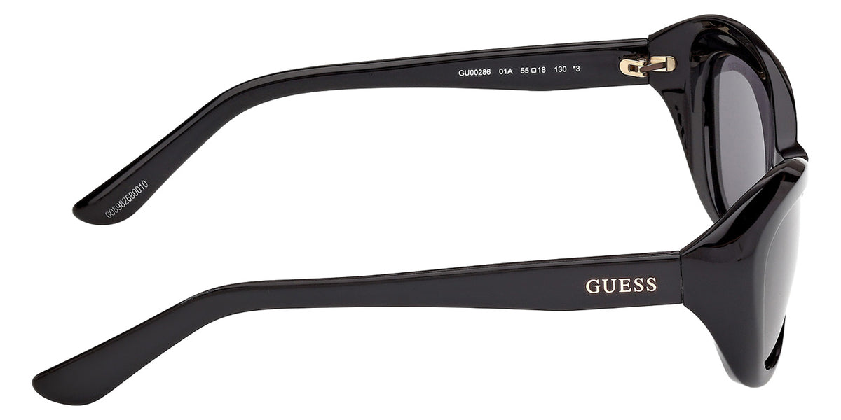 Guess GU00286 01A 55 - Shiny Black / Smoke #id:gu0028601a_s:100130