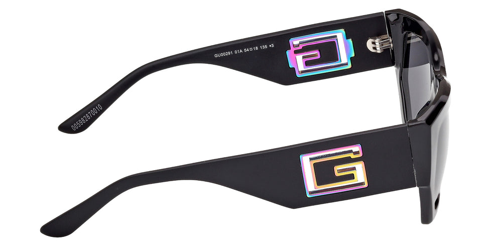 Guess GU00291 01A 54 - Shiny Black / Smoke 01A #id:gu0029101a_s:100130