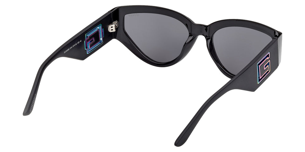 Guess GU00292 01A 57 - Shiny Black / Smoke 01A #id:gu0029201a_s:100125