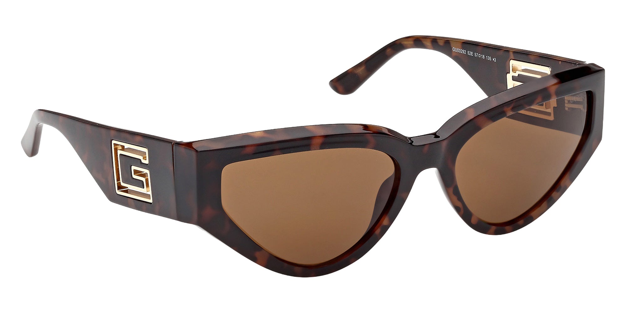 Guess GU00292 52E 57 - Dark Havana / Brown 52E #id:gu0029252e_s:102135