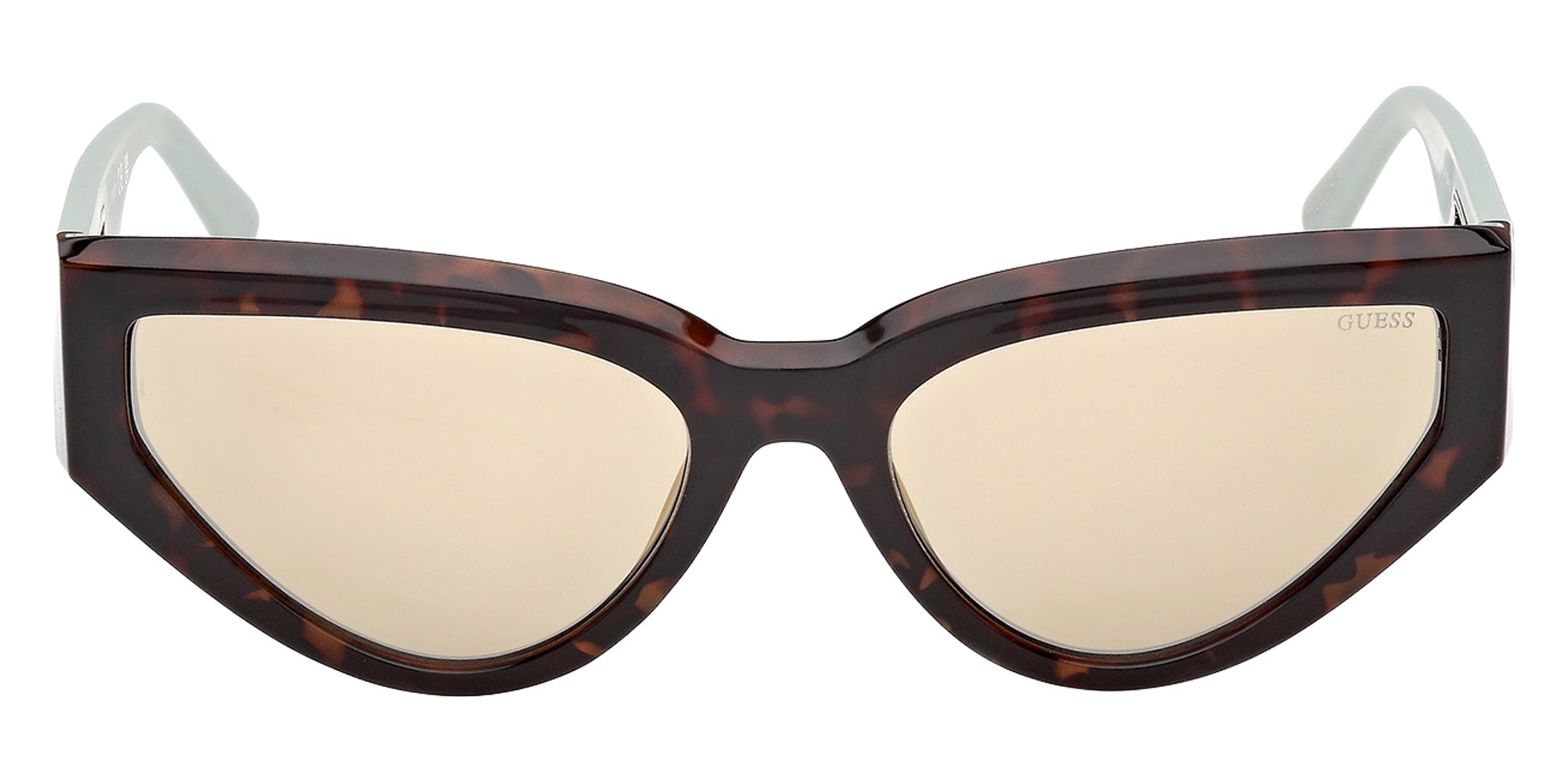 Guess GU00292 56Q 57 - Dark Havana / Green Mirrored 56Q #id:gu0029256q_s:104100
