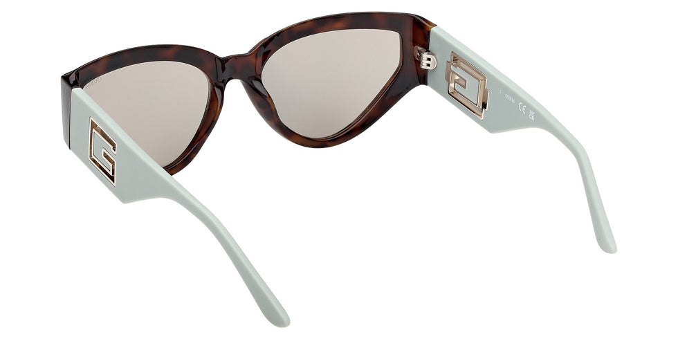 Guess GU00292 56Q 57 - Dark Havana / Green Mirrored 56Q #id:gu0029256q_s:104115