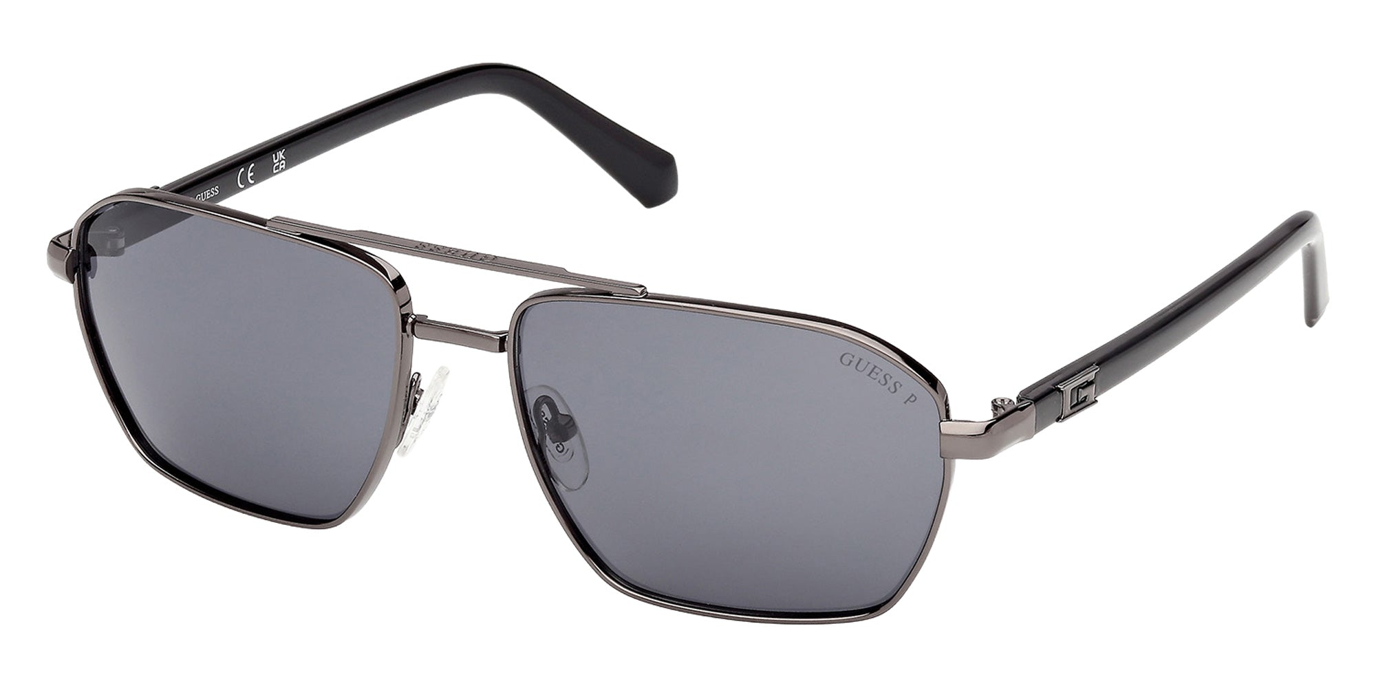 Guess GU00301 08D 59 - Shiny Gunmetal / Smoke Polarized 08D #id:gu0030108d_s:100105