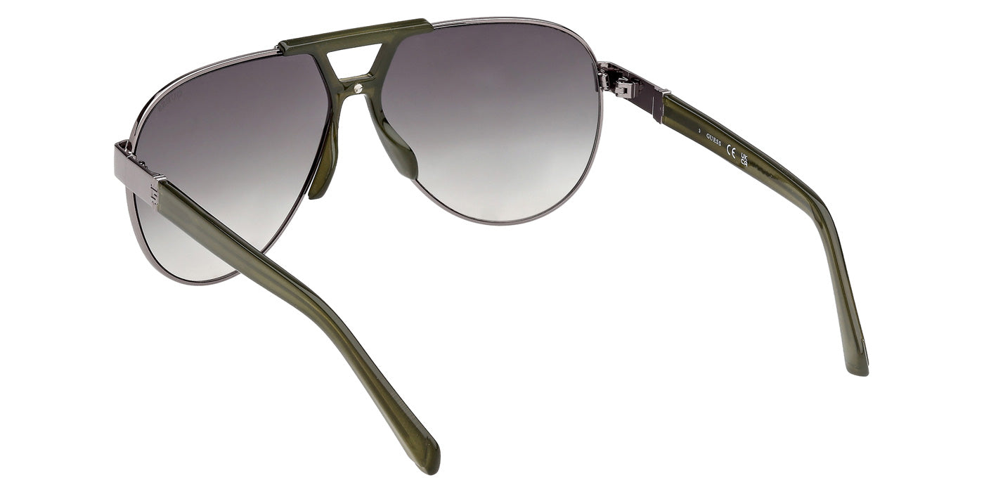 Guess GU00304 08P 63 - Shiny Gunmetal / Gradient Green #id:gu0030408p_s:104115