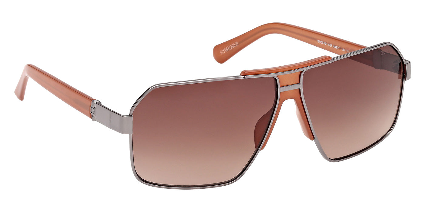 Guess GU00305 Aviator Sunglasses | EyeOns.com