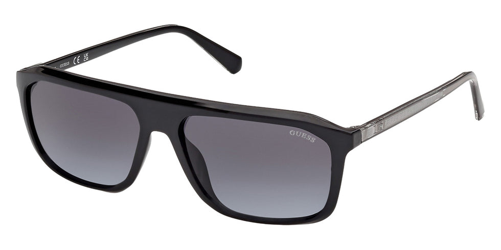 Guess GU00311 01B 57 - Shiny Black / Gradient Smoke #id:gu0031101b_s:100105