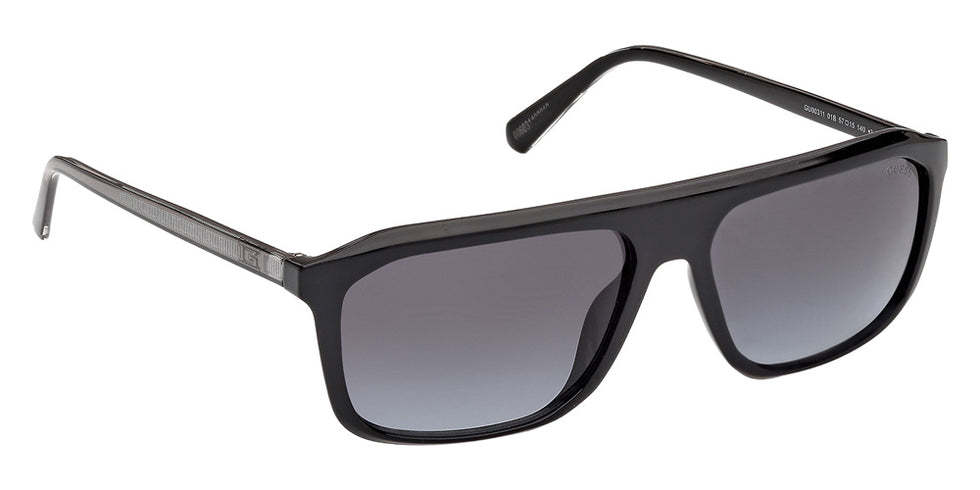 Guess GU00311 01B 57 - Shiny Black / Gradient Smoke #id:gu0031101b_s:100135