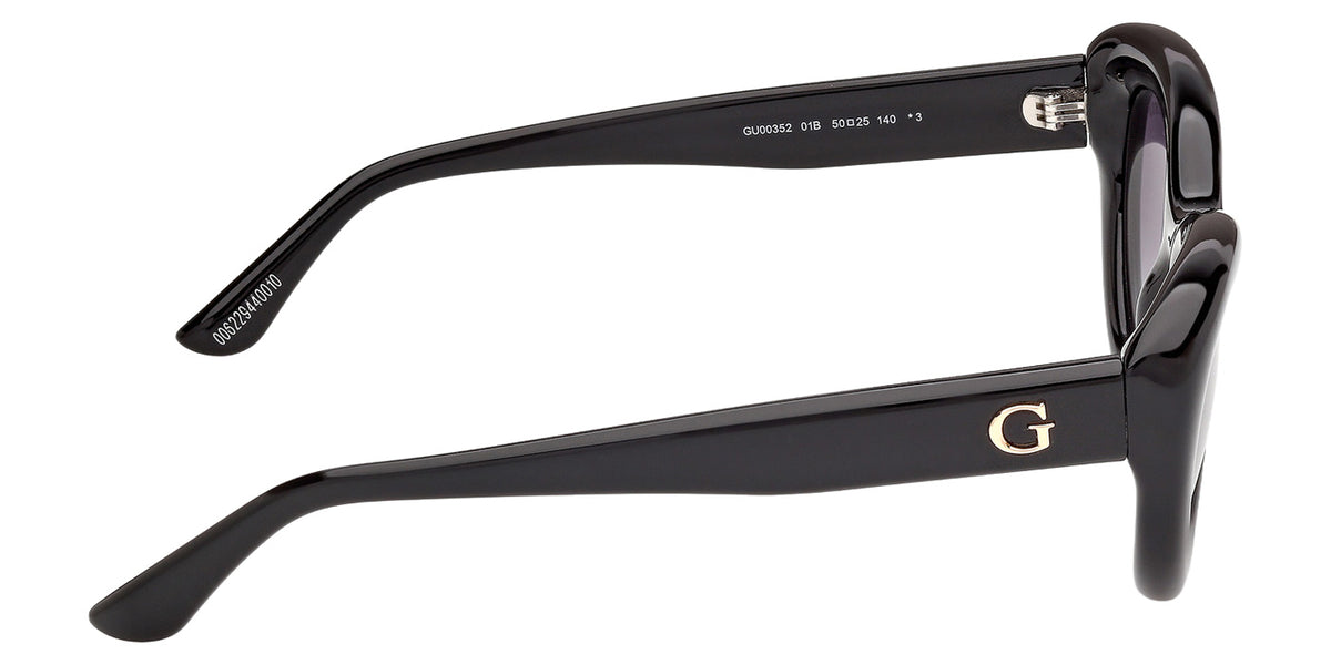 Guess GU00352 01B 50 - Shiny Black / Gradient Smoke #id:gu0035201b_s:100130
