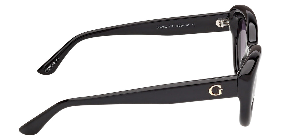 Guess GU00352 01B 50 - Shiny Black / Gradient Smoke #id:gu0035201b_s:100130