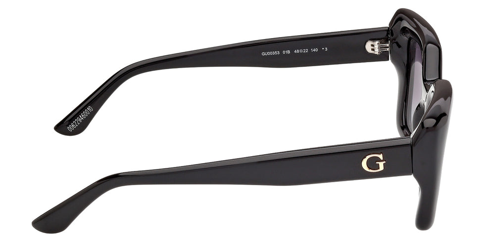 Guess GU00353 01B 48 - Shiny Black / Gradient Smoke #id:gu0035301b_s:100130