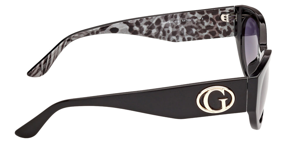 Guess GU00362 01B 54 - Shiny Black / Gradient Smoke #id:gu0036201b_s:100130