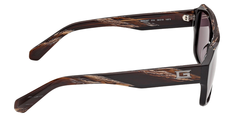 Guess GU00367 01A 56 - Shiny Black / Smoke #id:gu0036701a_s:100130