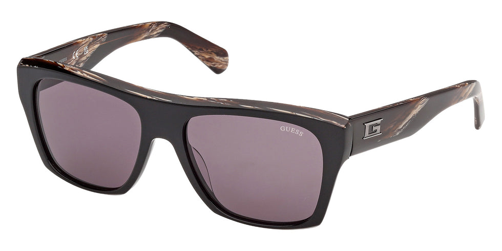 Guess GU00368 01A 55 - Shiny Black / Smoke #id:gu0036801a_s:100105