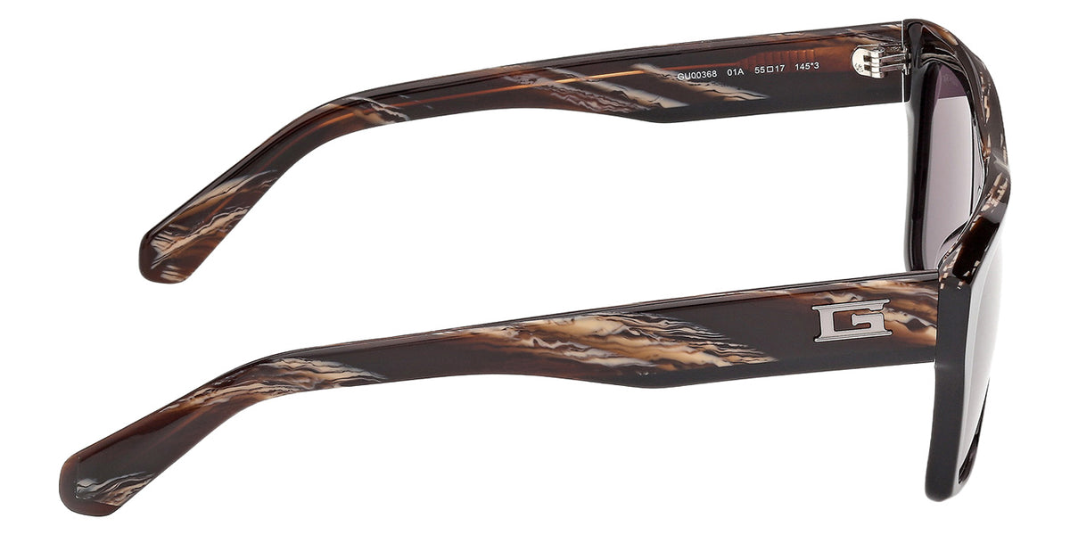 Guess GU00368 01A 55 - Shiny Black / Smoke #id:gu0036801a_s:100130