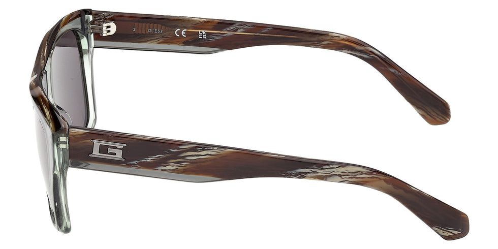 Guess GU00368 96A 55 - Shiny Dark Green / Smoke #id:gu0036896a_s:104110