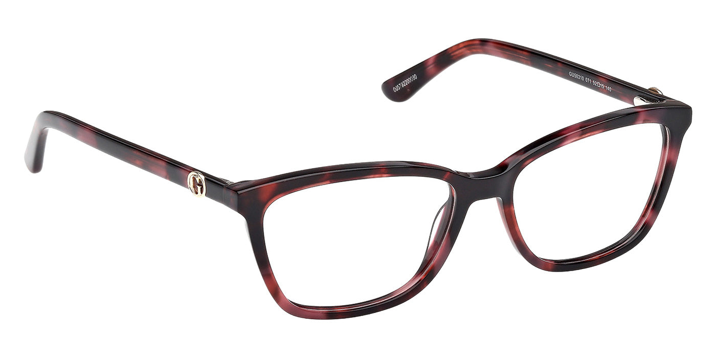Guess GU50310 Rectangle Eyeglasses | EyeOns.com