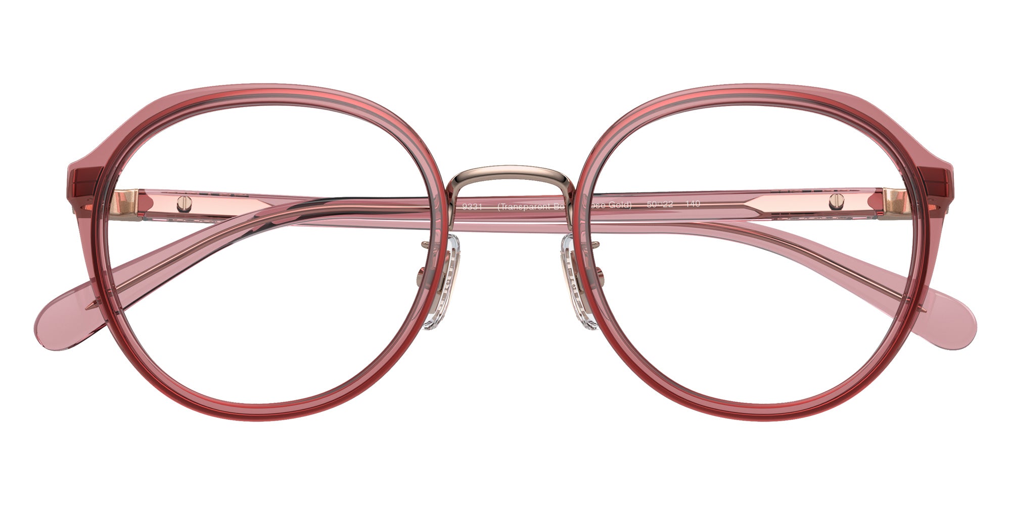 Coach HC5162 9331 50 - Transparent Berry/Rose Gold #id:hc51629331_s:100120