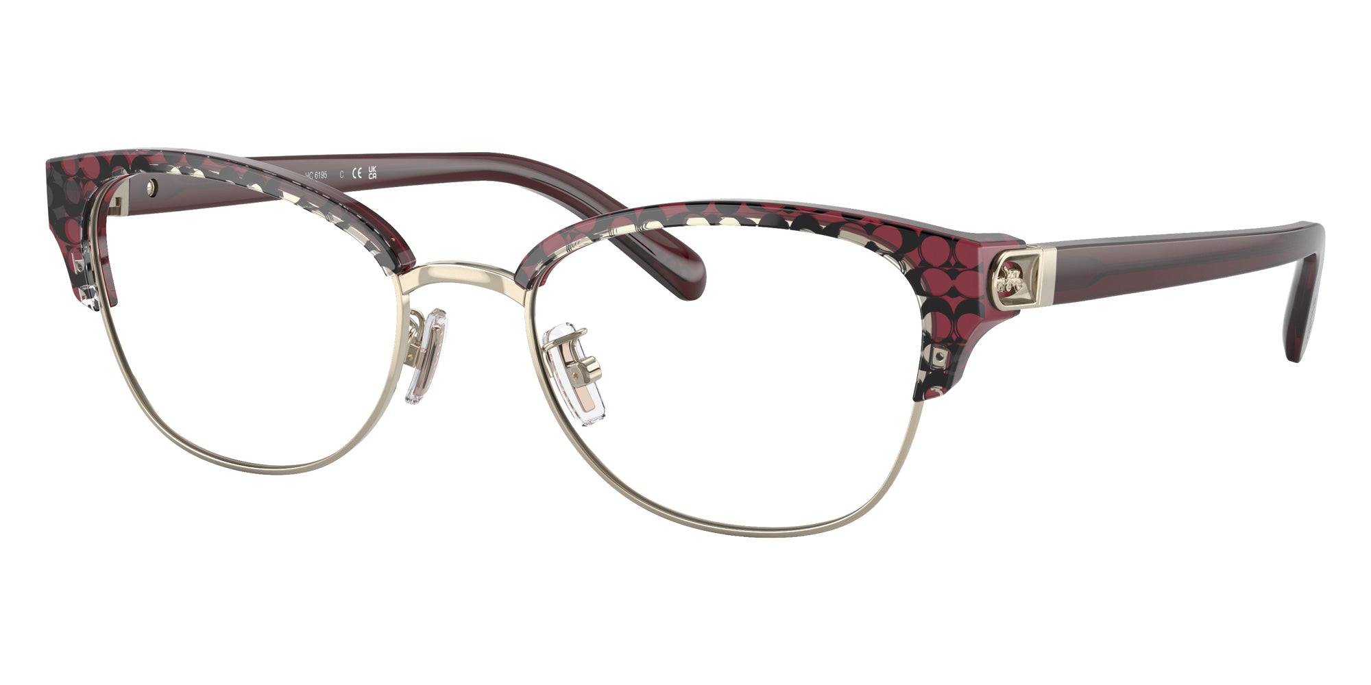 Coach HC6195 5709 53 - Shiny Light Gold Red Signature C #id:hc61955709_s:102105
