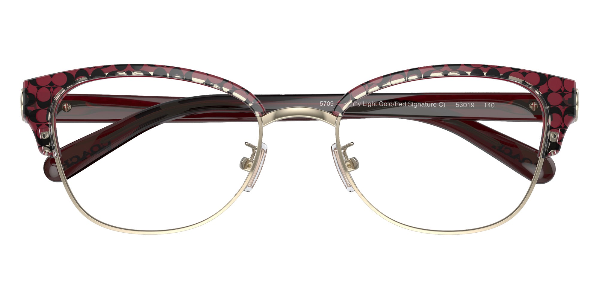 Coach HC6195 5709 53 - Shiny Light Gold Red Signature C #id:hc61955709_s:102120