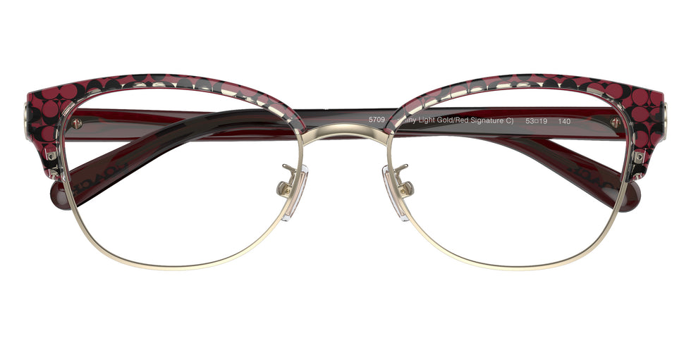 Coach HC6195 5709 53 - Shiny Light Gold Red Signature C #id:hc61955709_s:102120