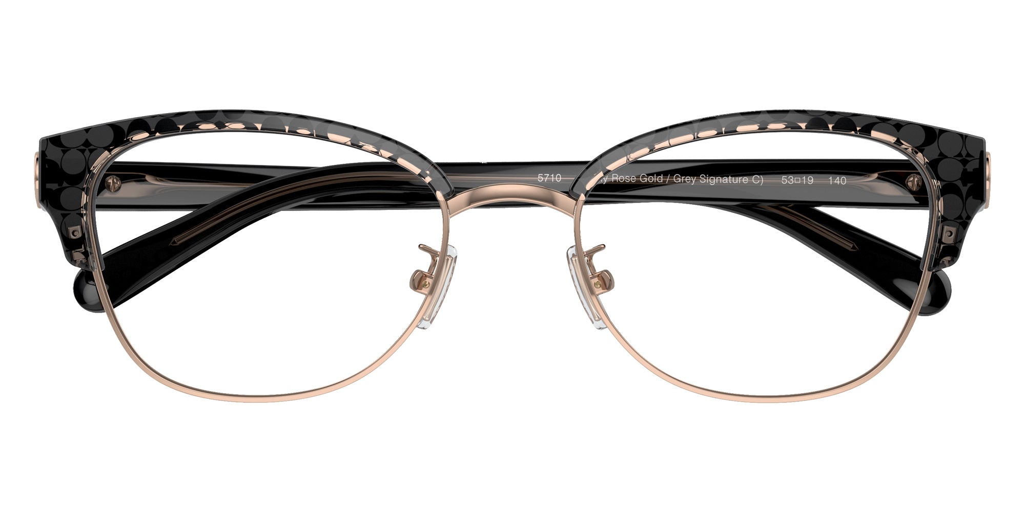 Coach HC6195 5710 53 - Shiny Rose Gold Gray Signature C #id:hc61955710_s:104120