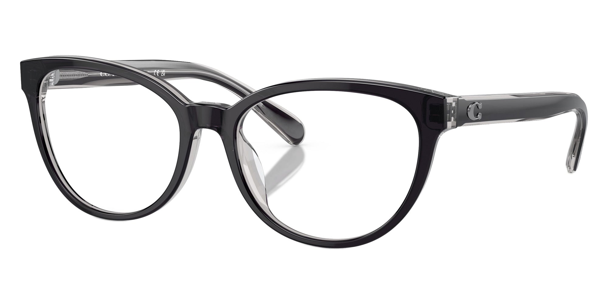 Coach HC6210U 5745 55 - Black/Transparent Gray #id:hc6210u5745_s:100105