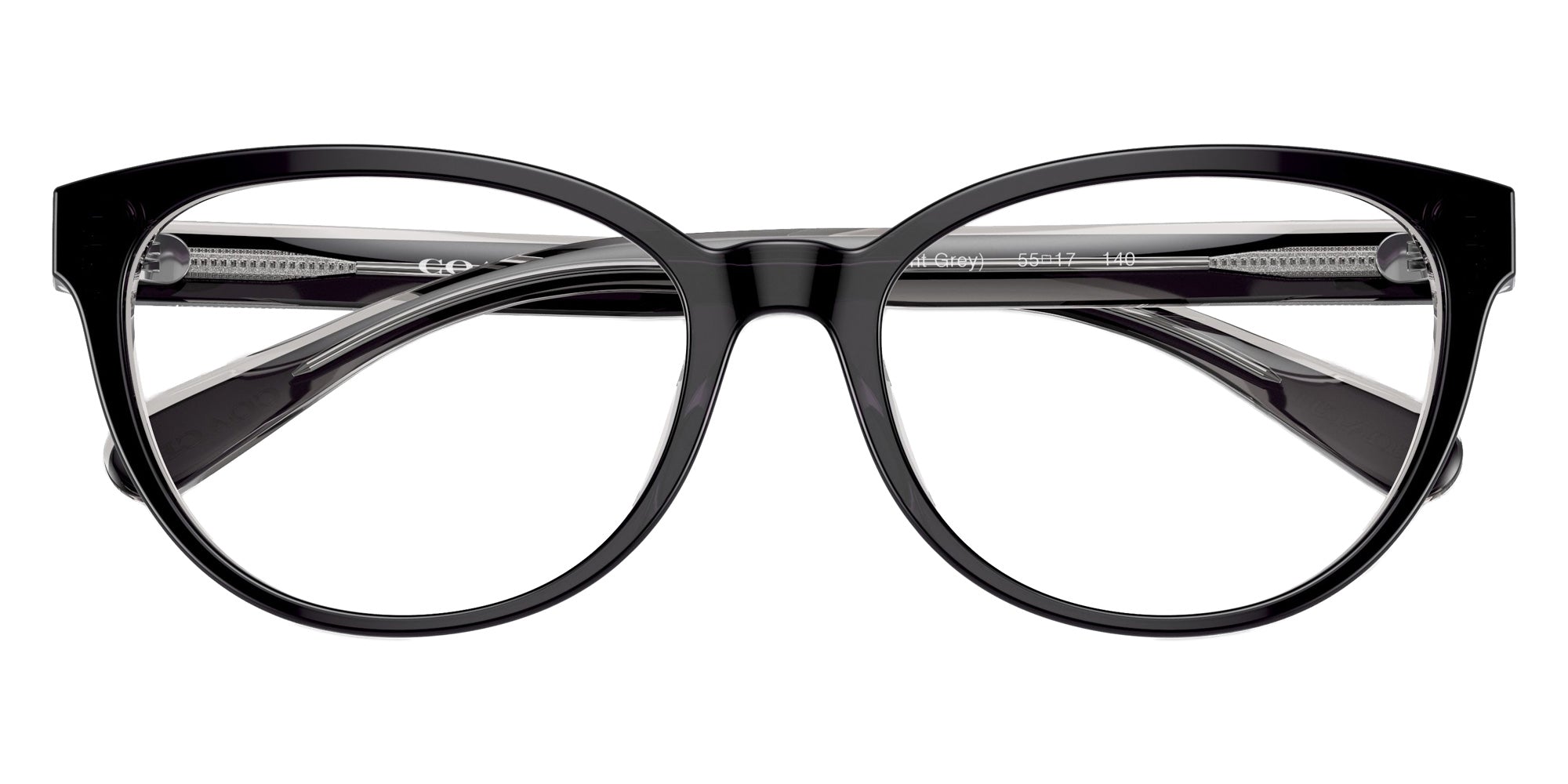 Coach HC6210U 5745 55 - Black/Transparent Gray #id:hc6210u5745_s:100120