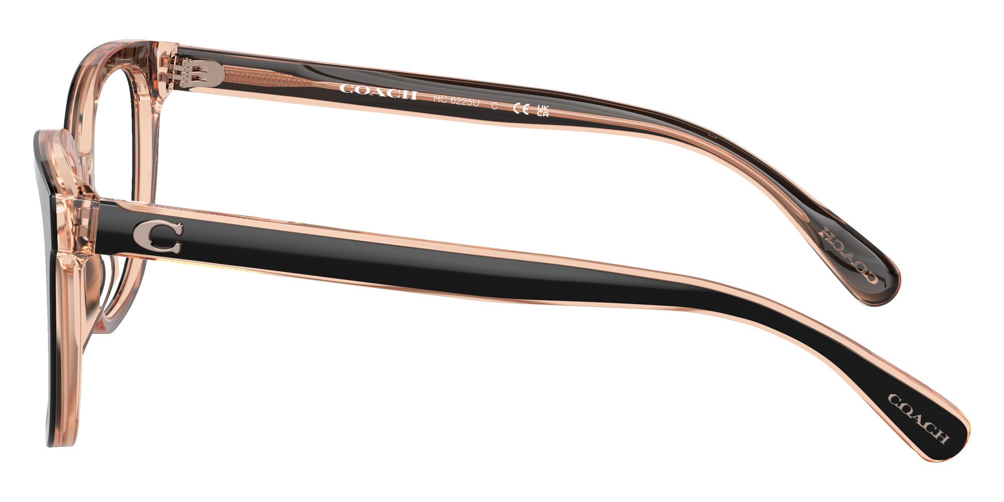 Coach HC6225U 5781 52 - Black/Transparent Blush #id:hc6225u5781_s:100110