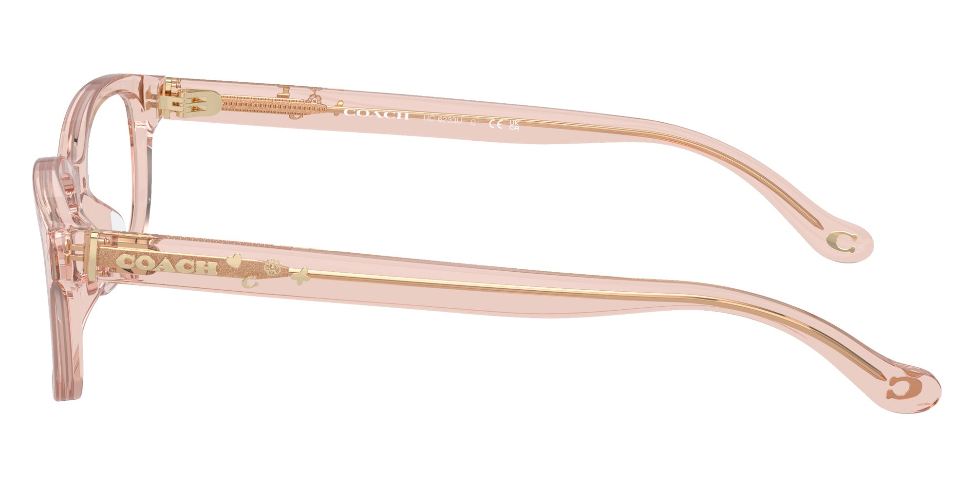 Coach HC6233U 5668 50 - Transparent Dusty Rose #id:hc6233u5668_s:100110