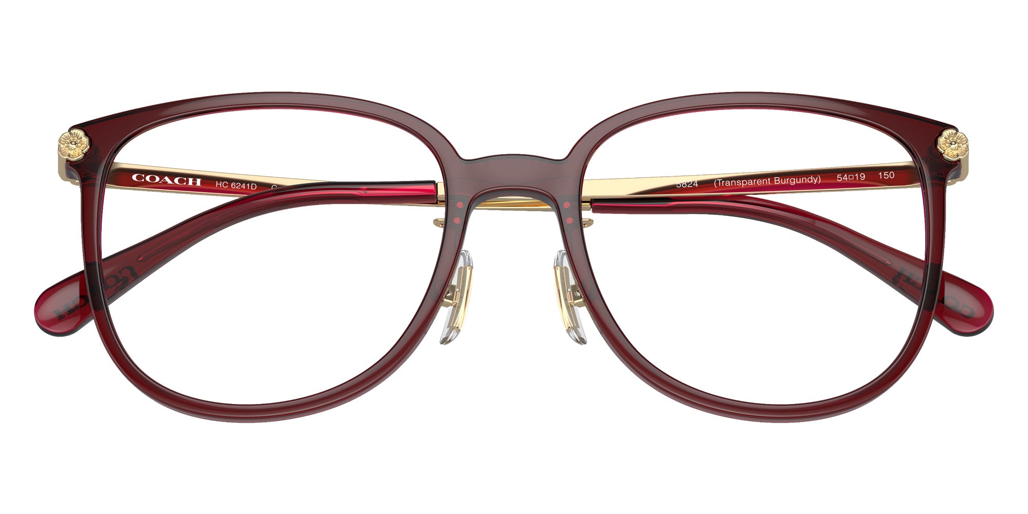 Coach HC6241D 5824 54 - Transparent Burgundy #id:hc6241d5824_s:102120
