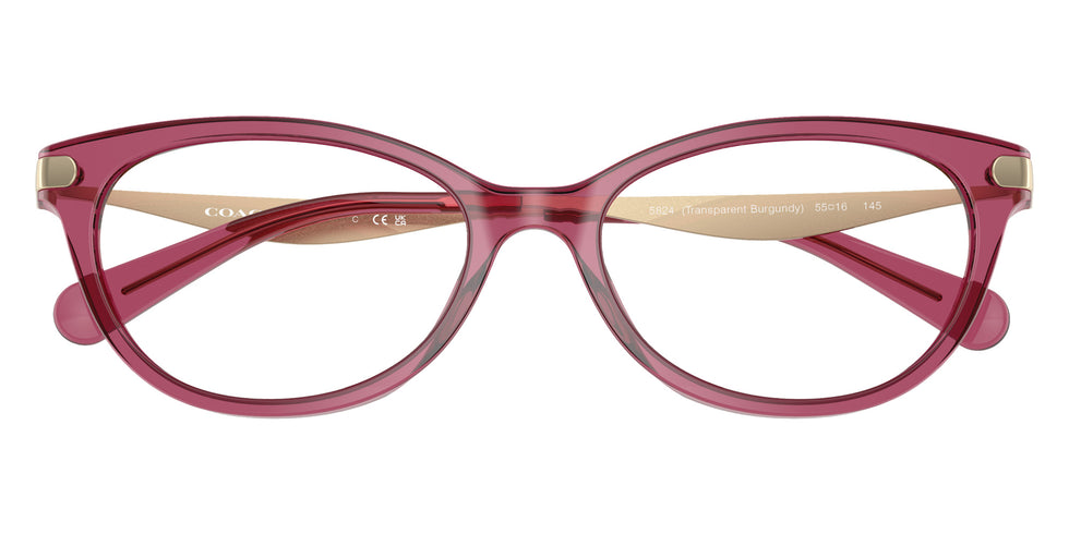 Coach HC6245F 5824 55 - Transparent Burgundy #id:hc6245f5824_s:102120