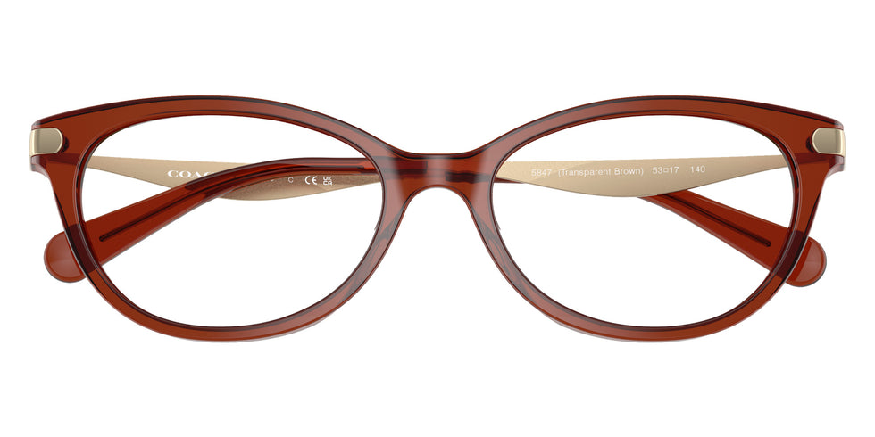 Coach HC6245U 5847 53 - Transparent Brown #id:hc6245u5847_s:106120