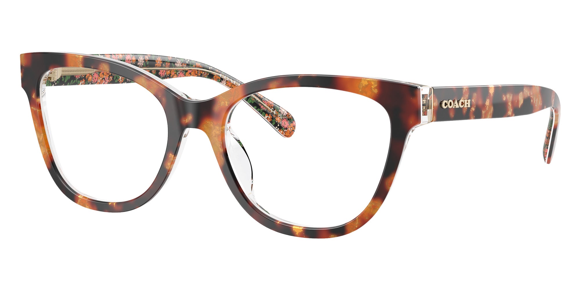 Coach HC6249U 5857 53 - Amber Tortoise/Orange Floral #id:hc6249u5857_s:102105