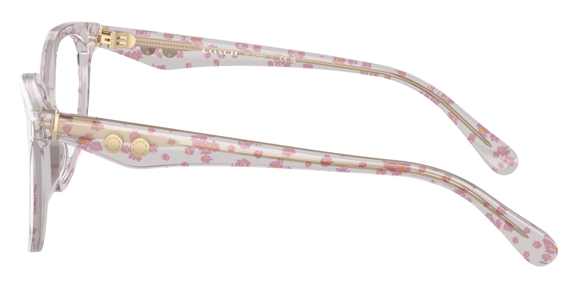 Coach HC6259U 5953SB 51 - Transparent Pink Floral Print #id:hc6259u5953sb_s:100110