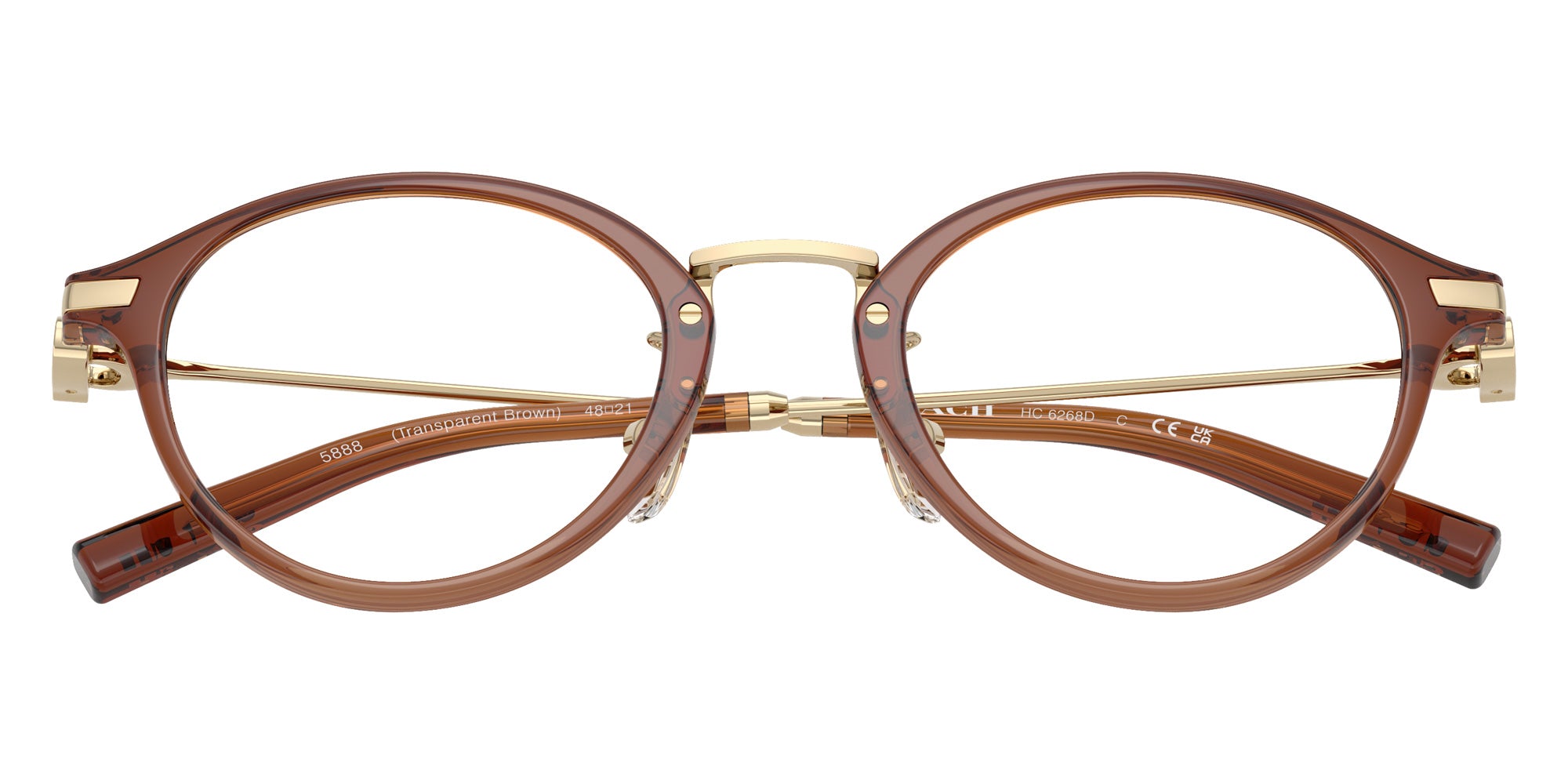 Coach HC6268D 5888 48 - Transparent Brown #id:hc6268d5888_s:106120